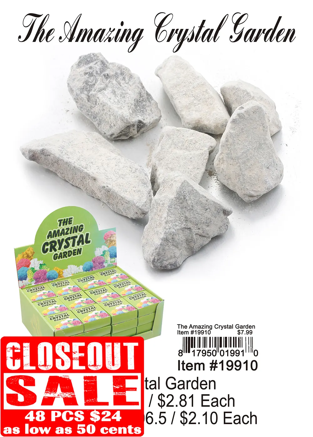 The Amazing Crystal Garden - Closeout 48 Pcs.